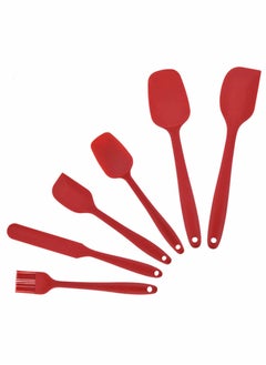 Y&D Spatulas Set of 6, Food Grade Silicone Spatulas, Rubber Heat Resistant, Seamless Design, Stainless Steel Core, Kitchen Utensils Nonstick for for...  - Image 1
