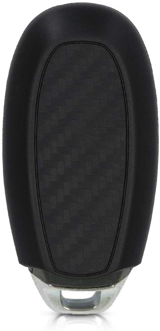 JVCV® Carbon Fiber Pattern Key Cover Compatible with Maruti Suzuki Baleno Ciaz Vitara Brezza S Cross Swift Ignis and Toyota Urban Cruiser Smart Key - Stylish Durable Protector (Black) - Image 4