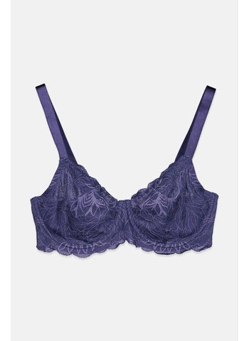 Women Non Padded Underwired Lace Bra, Dark Blue - pzsku/Z55DF8C879A2B76CF33CEZ/45/1747056878/d3f7a64e-acd0-491a-bba0-0902e1dbc190