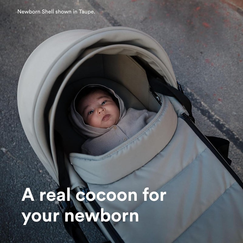 Stokke YOYO Newborn Shell for Baby Stroller - For Babies Up to 6 Months or 9 kg - Includes Semi-Hard Shell, Double Mattress & Foot Cover - Requires YOYO Stroller Frame (Sold Separately) - Black - Image 3