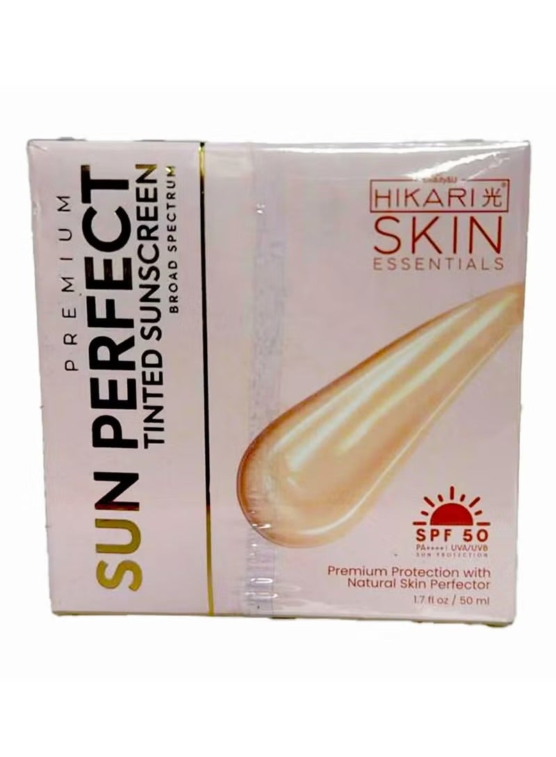 Hikari Premium Sun Perfect Tinted Sunscreen SPF 50 - 50ml