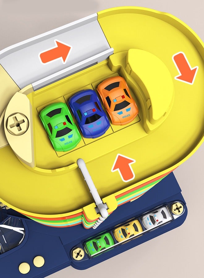 Aikenn Parking Lot Toys 5-story Car Building Track Toys Accompanying music, Educational Sliding Toys with 5 Car and 1 Screwdriver Suitable for Gift Giving Suitable for Children Over 4 Years Old  - Image 3
