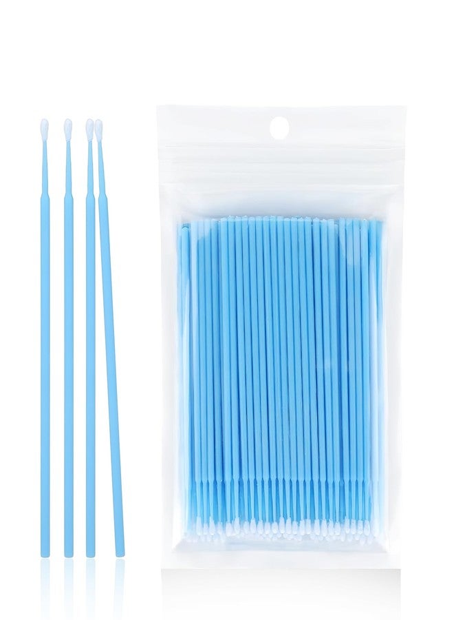 Homeaura 100-Count Blue Precision Cleaning Cotton Swabs Lint-Free | Ultra Soft | Makeup Removal | Eyeliner Correction | Multi-Purpose Beauty Tool - Image 1
