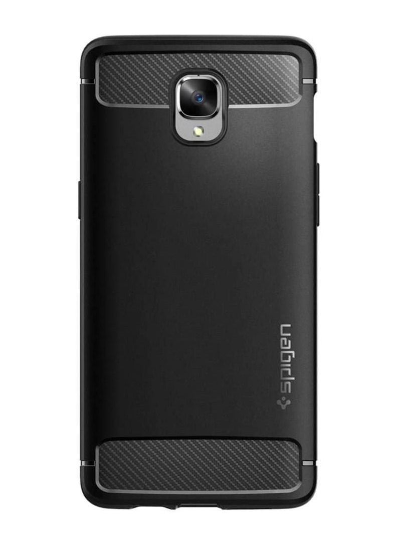 Spigen - Rugged Armor Designed for OnePlus 3 Case/Designed for OnePlus 3T Case (2016) - Black - Image 1