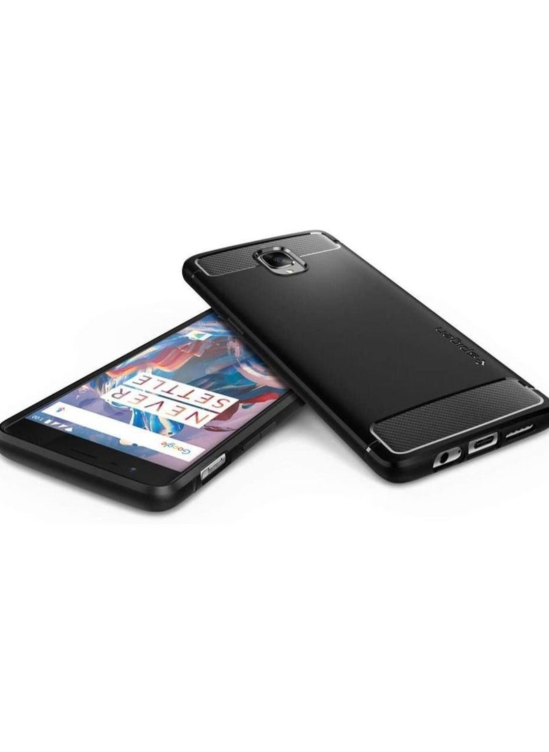 Spigen - Rugged Armor Designed for OnePlus 3 Case/Designed for OnePlus 3T Case (2016) - Black - Image 1