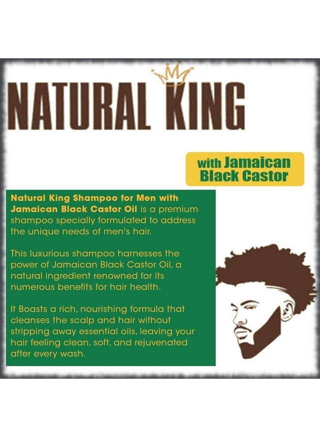SFC Natural King Jamaican Black Castor Oil Shampoo for Men 33.8 oz. - Men's Cleansing Shampoo that Thickens Hair, Strengthens Hair and Boosts Growth - Image 3