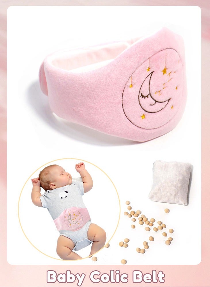Super ZYouth Baby Colic Belt, Baby Cherry Core Filled Baby Colic Treatment to Relieve Gases and Bloating, Reusable Warm Compress for Newborns & Infants - Image 1