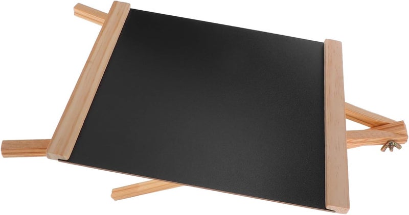 Operitacx Wooden Table Sign Erasable Blackboard Menu Board Easel Stand for Kitchen Office - Image 1