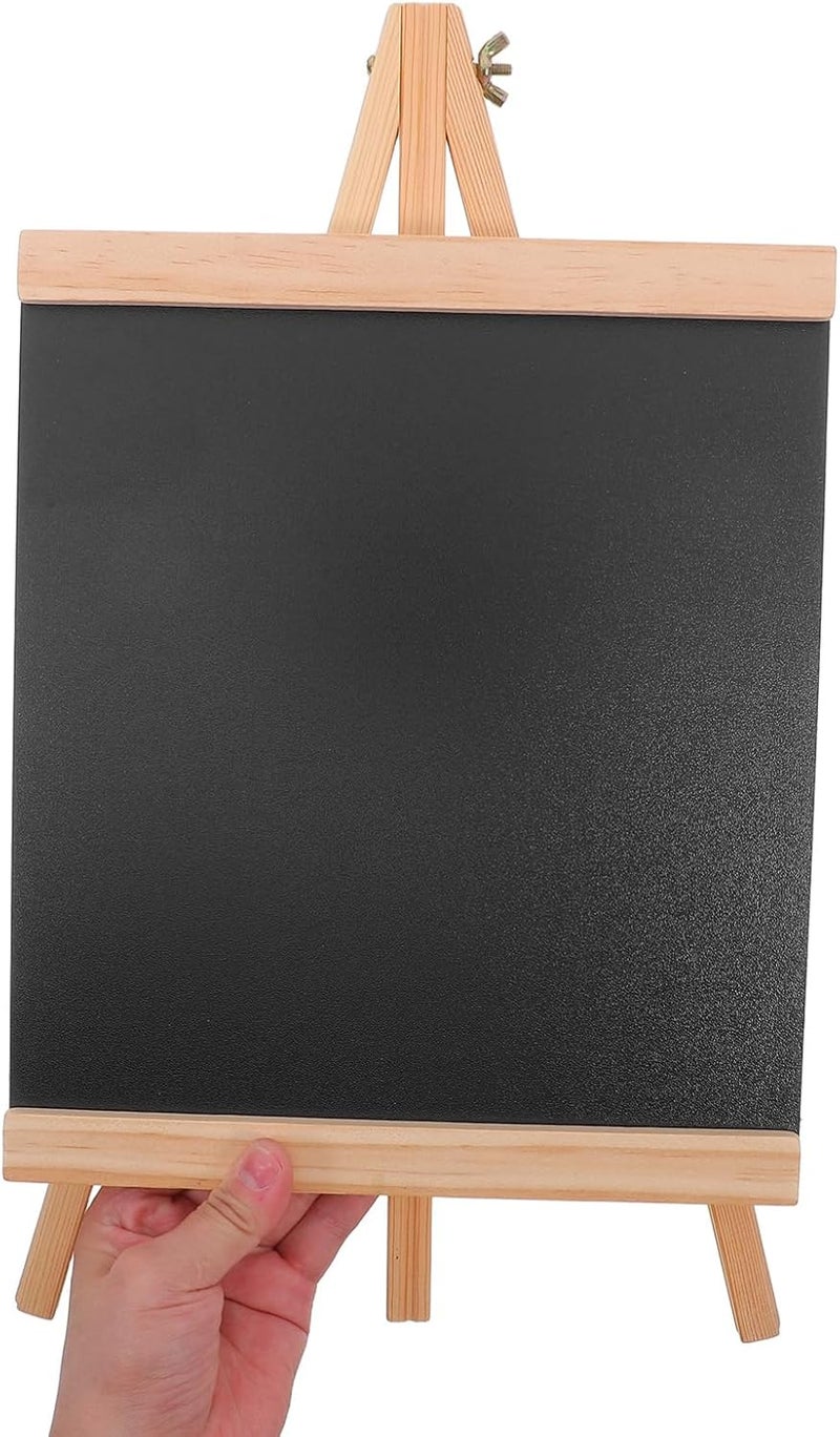 Operitacx Wooden Table Sign Erasable Blackboard Menu Board Easel Stand for Kitchen Office - Image 4