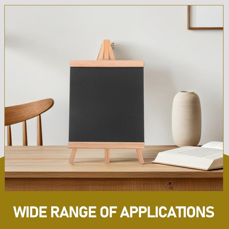Operitacx Wooden Table Sign Erasable Blackboard Menu Board Easel Stand for Kitchen Office - Image 3