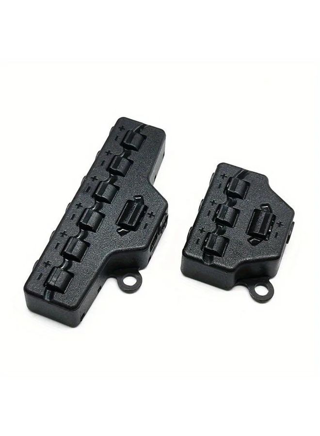 Black 2 In 12 Out Quick Snap Wire Connector LED Splitter Terminal Block Secure Locking - Image 5