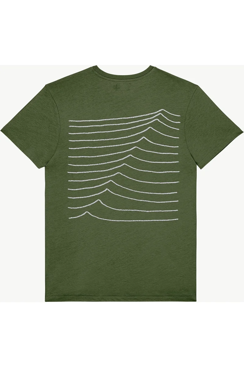 Bask in the Sun Swell Kiwi T-Shirt 100% Organic Cotton