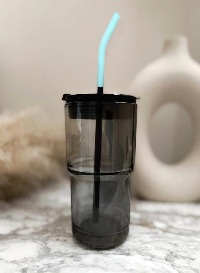 6Pcs Metal Straw Silicone Tips 5/16 IN Wide(8mm Outer Diameter) Food Grade Rubber Straw Covers Flex Elbow Straw Replacement Tip for Stainless Steel Metal Straws  - Image 3