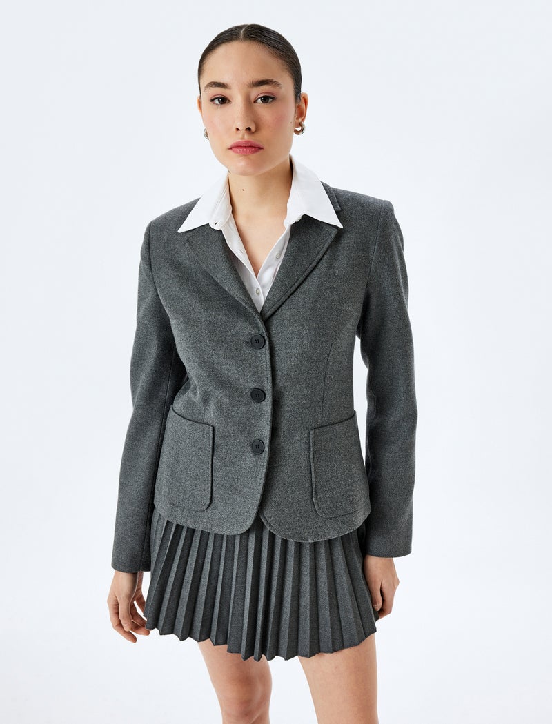 KOTON Pleated Basic Mini Skirt - Image 1