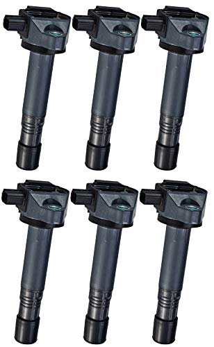 ENA مجموعة ENA من 6 حزم لفائف الإشعال متوافقة مع أكورا هوندا 2013 2014 2015 2016 2017 2018 2019 MDX RDX RLX TLX أكورد أوديسي كروس تور بايلوت ريدج لاين 3.5L بديل لـ UF713 099700213 305205G0A01 - Image 5