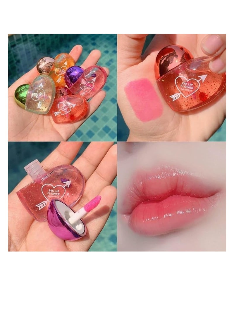 HUDACRUSH - HUDACRUSH Beauty Heart Shaped Lip Gloss for Women and Girls  4 - Image 1