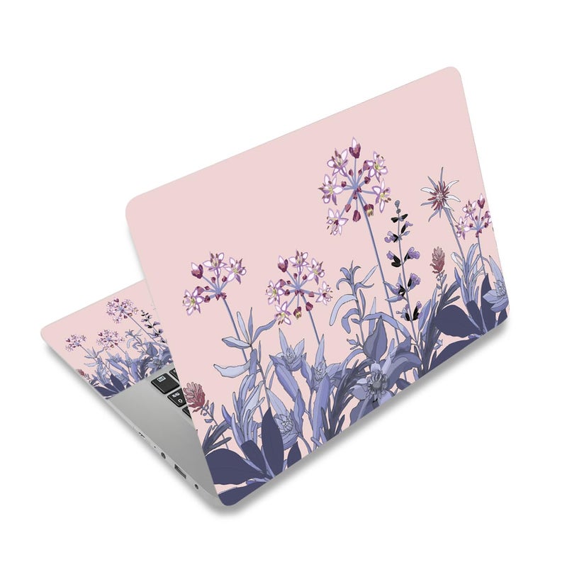 DINKY 16" 16.5" 17" 17.3 Inches Laptop Skin Sticker Decal Netbook Skin Sticker,17" Flora Universal Reusable Notebook Art Decal Protector Cover (Flowers Plants) - Image 1