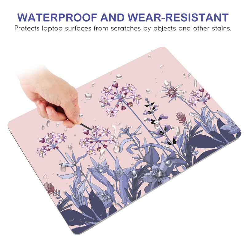DINKY 16" 16.5" 17" 17.3 Inches Laptop Skin Sticker Decal Netbook Skin Sticker,17" Flora Universal Reusable Notebook Art Decal Protector Cover (Flowers Plants) - Image 4