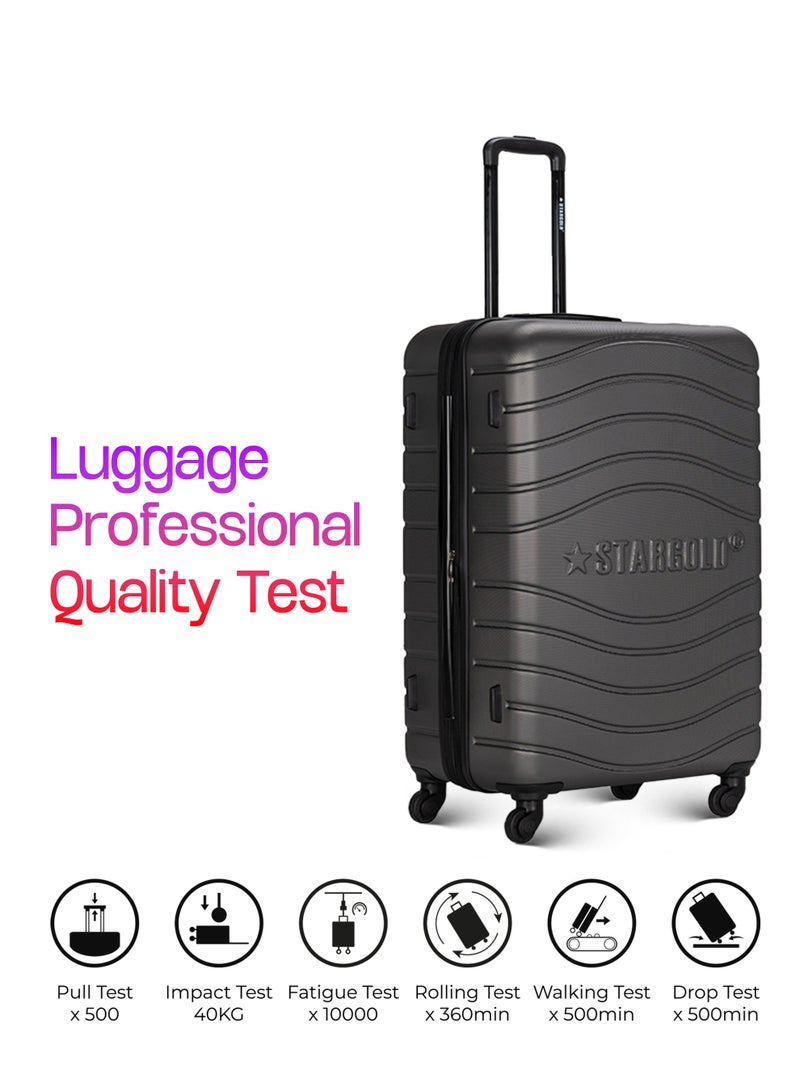 ستارجولد 4 عبوات من عربة أمتعة مقفلة ذات رقم دوار للجانب الصلب - Image 5