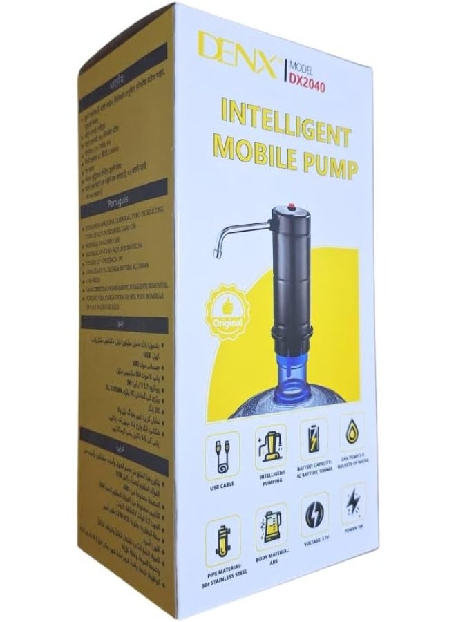Denx Intelligent Mobile Water Pump for Bottled Drinking Water USB Rechargeable - Image 5