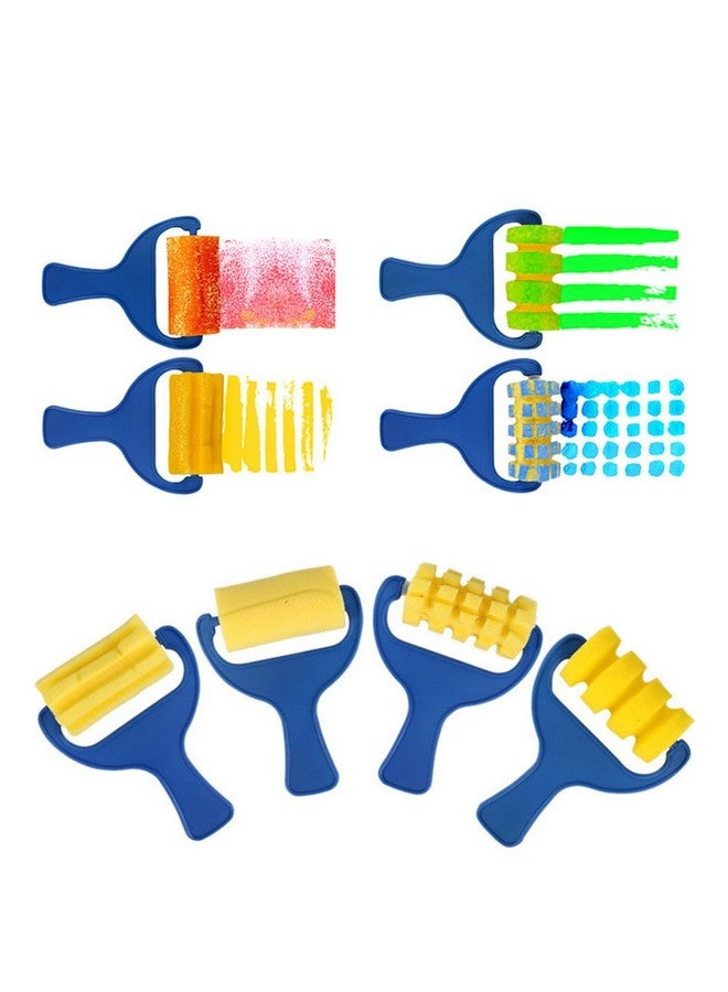 EVNEED Paint Sponges For Kids29 Pcs Of Fun Paint Brushes For Toddlers.Coming With Sponge Brush Flower Pattern Brush Brush Set Long Sleeve Waterproof Apron With 3 Roomy Pockets - Image 3