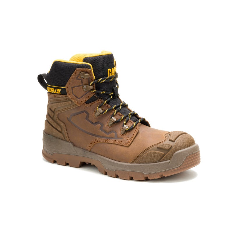 CATERPILLAR حذاء أمان CAT STRIVER XL 6" S7 بنعل فولاذي – جلد نوبوك، مقاوم للانزلاق والحرارة - Image 2
