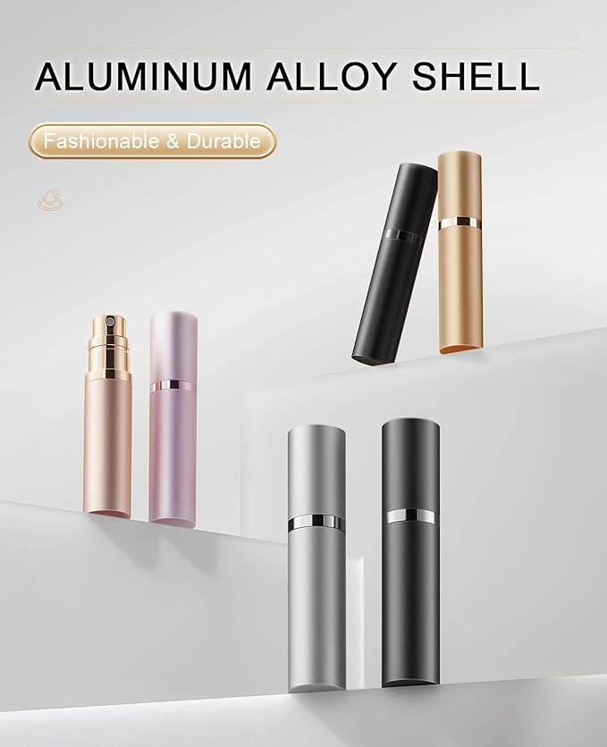 BRARIOS Perfume Atomiser Refillable Travel Size Portable Atomiser SprayMini Empty Perfume BottleLeak Proof Cologne Dispenser for Women and Men5mlJBlack - Image 2