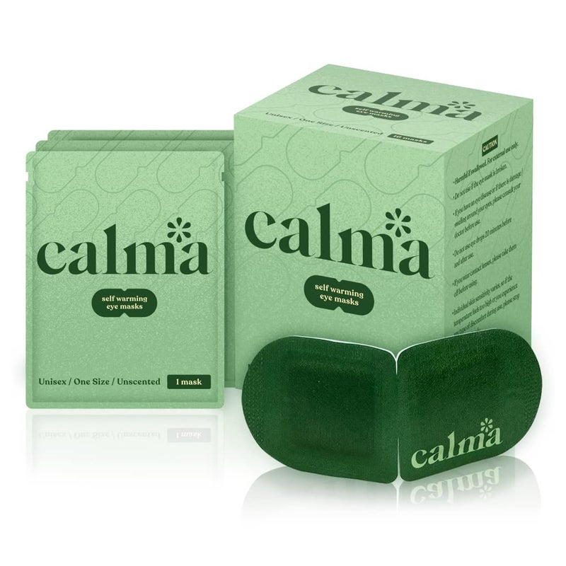 calma 16 Pack Calma Heated Eye Mask - Hot Compress For Eye Fatigue - Helps Relief Dry Eyes, Blue Light Strain, Headaches and Dark Circles (Unscented) - Image 1