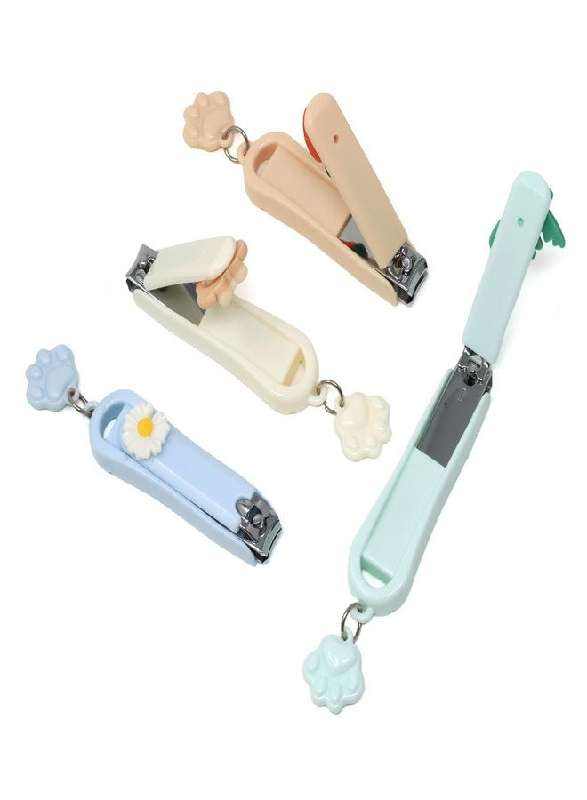 yueton 4 PCS Cute Claw Nail Clippers Sturdy Clipper Cutters Party Bag Gift Fillers Favors Prizes for Girls Boys - Image 2