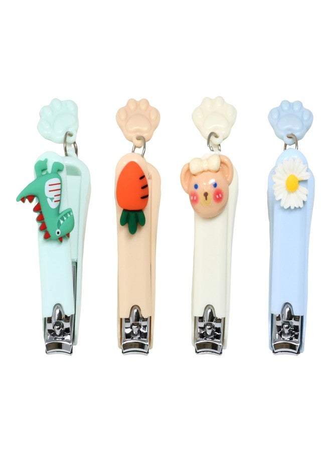 yueton 4 PCS Cute Claw Nail Clippers Sturdy Clipper Cutters Party Bag Gift Fillers Favors Prizes for Girls Boys - Image 3