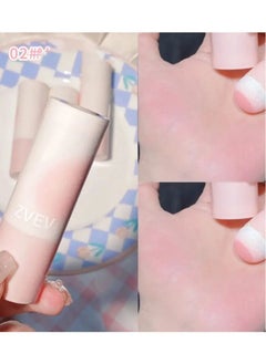 ZVEV Peachy Glow Cream Blush Stick - Soft, Glide-On, Easy Application for Beginners - Natural Shade, Precision Applicator for Flawless Definition color 02  - Image 1