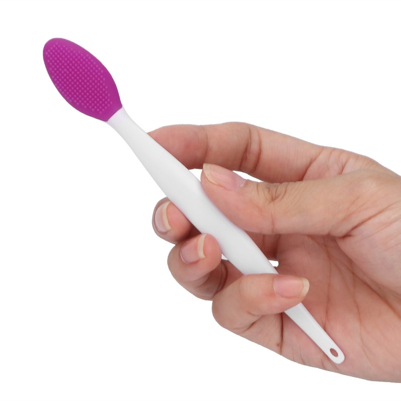 Soft Silicone Nose Cleansing Brush Deep Cleaning Double Sided Exfoliating Lip BrushGreen - Image 1