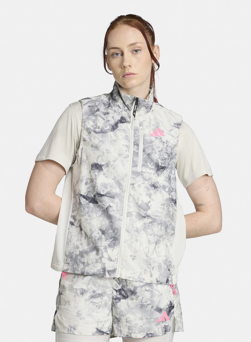 Adidas Own The Run Spray Dye Vest - Image 1