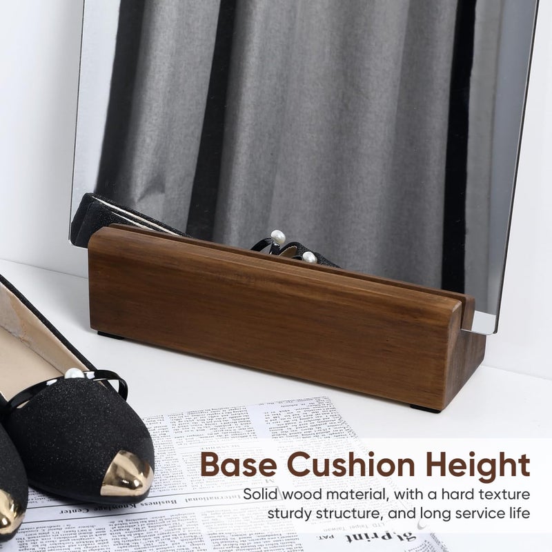 DOITOOL Floor Standing Mirror Base Stand 9.84X3.14X2.75 Inch Full Length Mirror Holder with Anti-Slip Support for Home and Office Use - Image 3