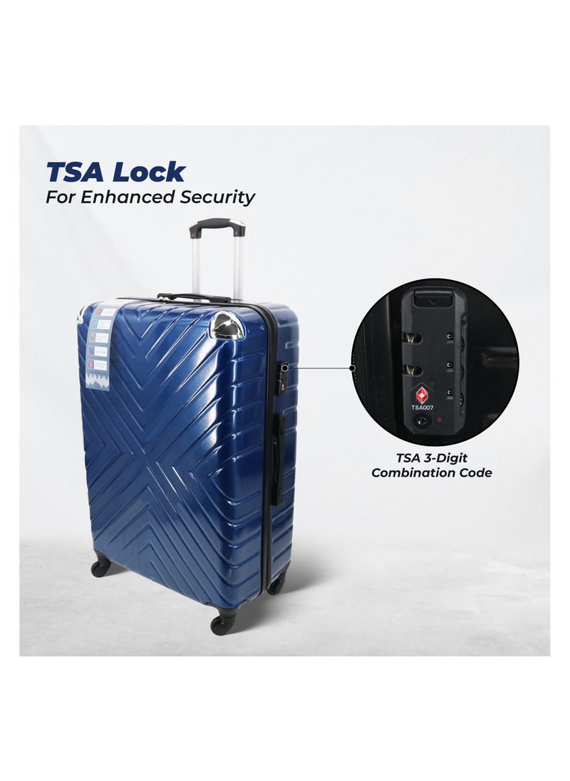 ENDLESS  - Check-In Trolley Bag 55cm (29.5")| Hardside Suitcase, ABS + Polycarbonate | 4 wheels, 360 Degree Spinner Wheel System Luggage for Travel with TSA Lock | Carry On Luggage - Image 1