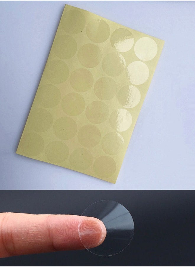WooFree 1008 Pcs Transparent Seal Labels 3cm Clear Round Stickers Retail Package Self Adhesive Seal Labels  - Image 3