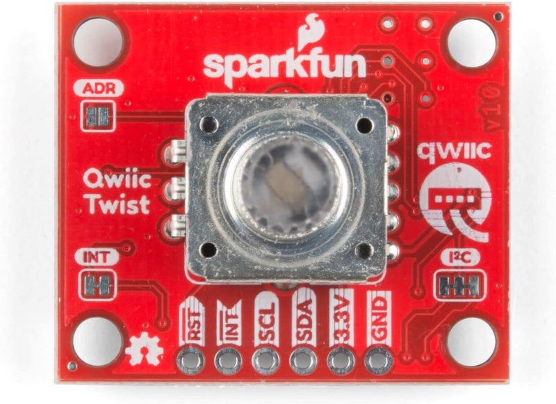 Spark Fun Qwiic Twist - RGB Rotary Encoder Breakout-Small easy to use breakout Qwiic system for no soldering connection 6mm shaft for knob of choice Red Green Blue LEDs mix for 16 million color options - Image 3