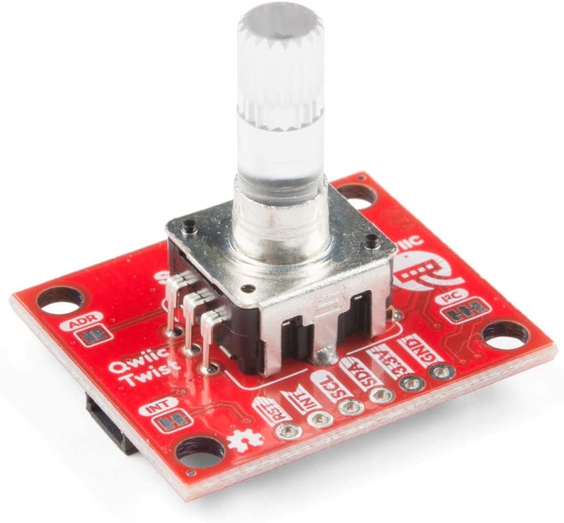 Spark Fun Qwiic Twist - RGB Rotary Encoder Breakout-Small easy to use breakout Qwiic system for no soldering connection 6mm shaft for knob of choice Red Green Blue LEDs mix for 16 million color options - Image 1
