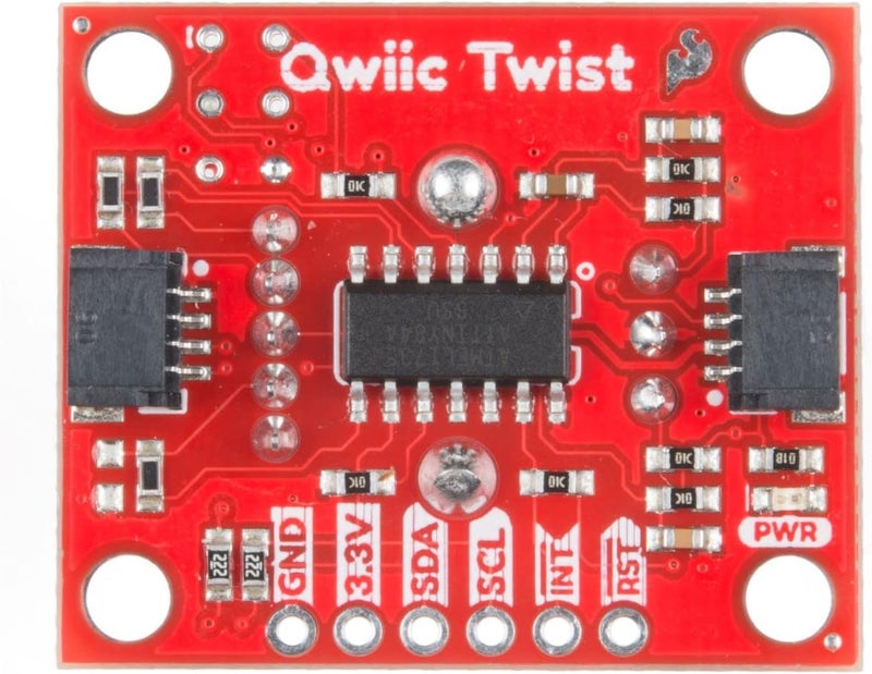 Spark Fun Qwiic Twist - RGB Rotary Encoder Breakout-Small easy to use breakout Qwiic system for no soldering connection 6mm shaft for knob of choice Red Green Blue LEDs mix for 16 million color options - Image 4