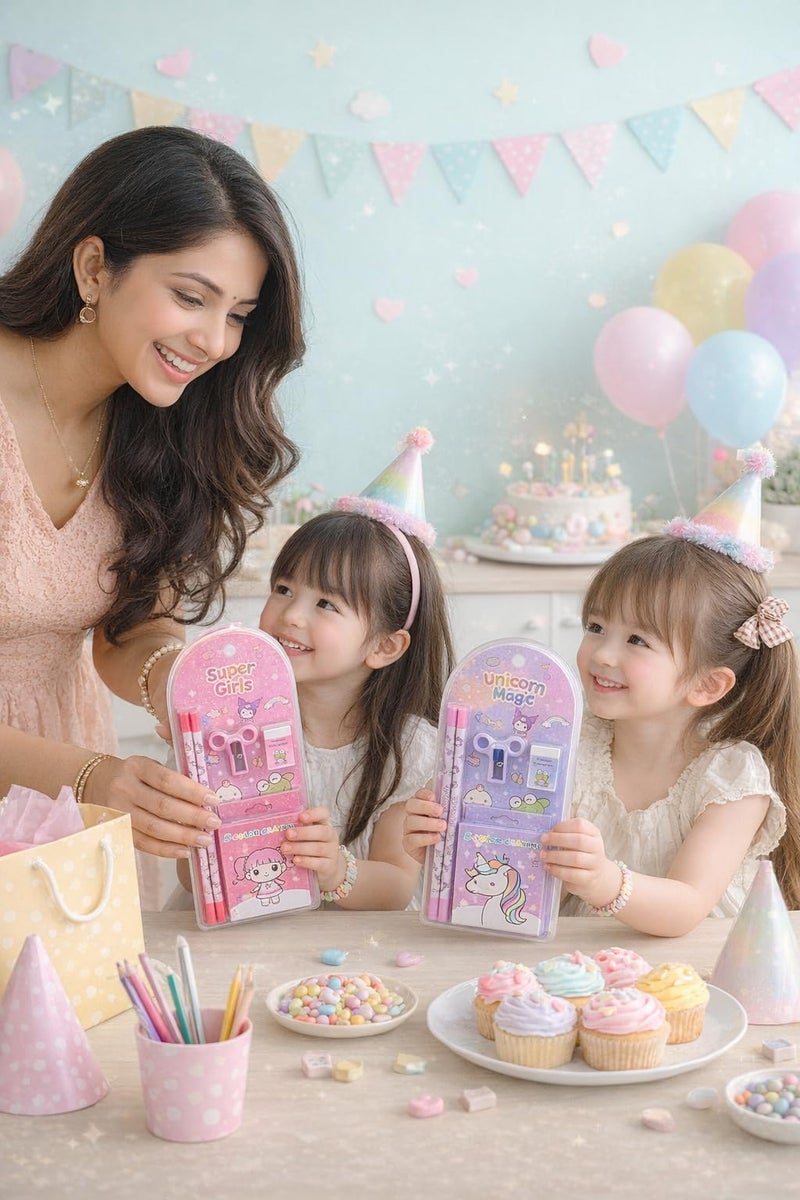 Returngifts هدايا العودة - مجموعات القرطاسية لهدايا العودة لأعياد الميلاد للأولاد والبنات. أفضل هدايا العودة بالجملة لحفلات الأطفال ونافراتري كانجاك كانيا بوجان (تصميم 2) - Image 3