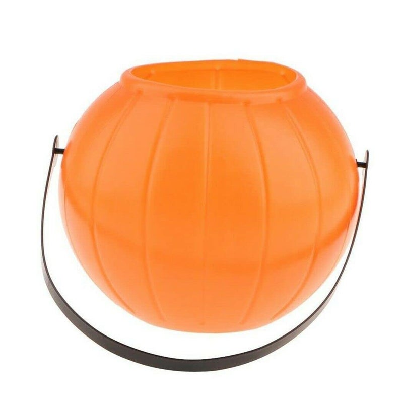 brown leaf Brown Leaf 55 x 55 inch Halloween Large Pumpkin Basket with led light Candy Holder for Halloween Party Supplies Trick or Treat Only 1 Pumpkin  - Image 3
