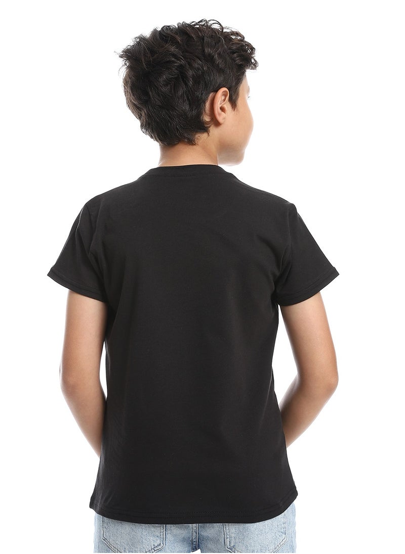 Caesar - Boys Round Neck Printed T-Shirt With Half Sleeves - Image 1