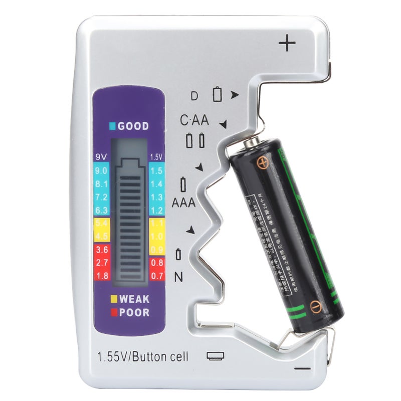 Digital Battery Tester Battery Capacity Detector Checker Measuring Tool 90 x 60mm - Image 1