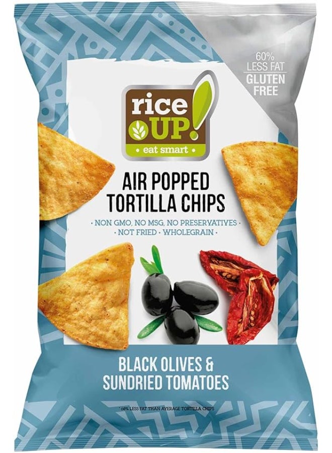RiceUp! Tortilla Chips Black Olives & Sundried Tomatoes - 60g