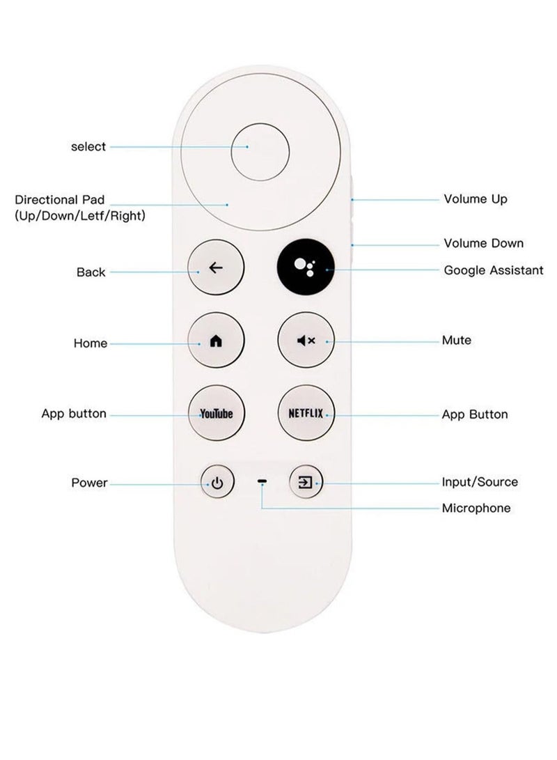 Voice Remote for G9N9N – Compatible with Google TV, Chromecast, and Google TV Devices - Image 3