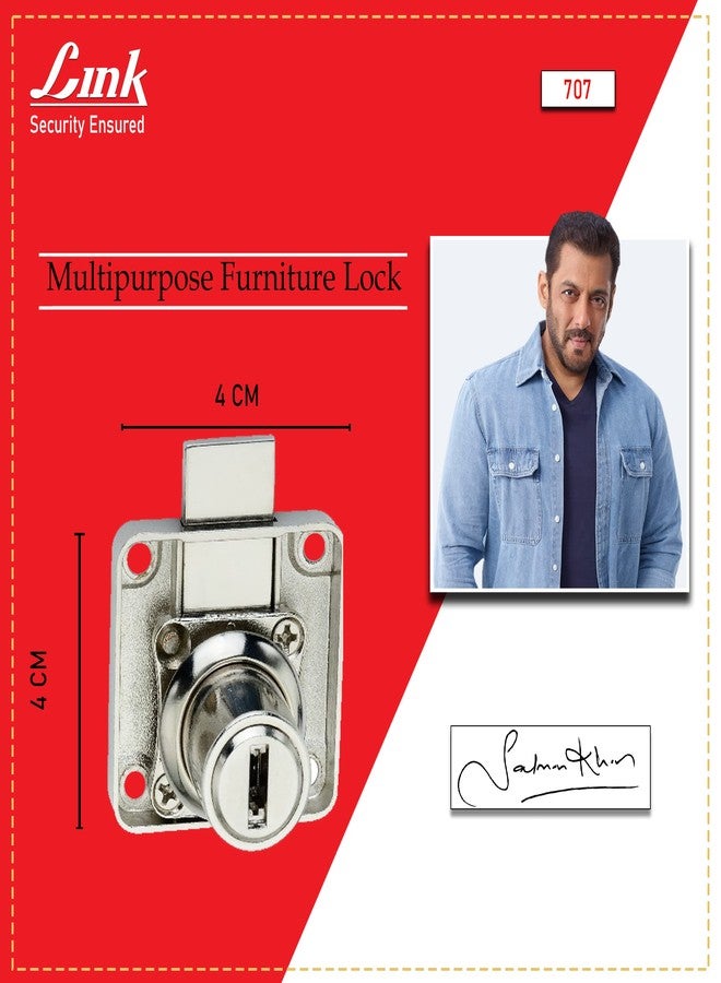 Link 707 Multipurpose Furniture Lock for Drawer, Cabinets… - Image 2