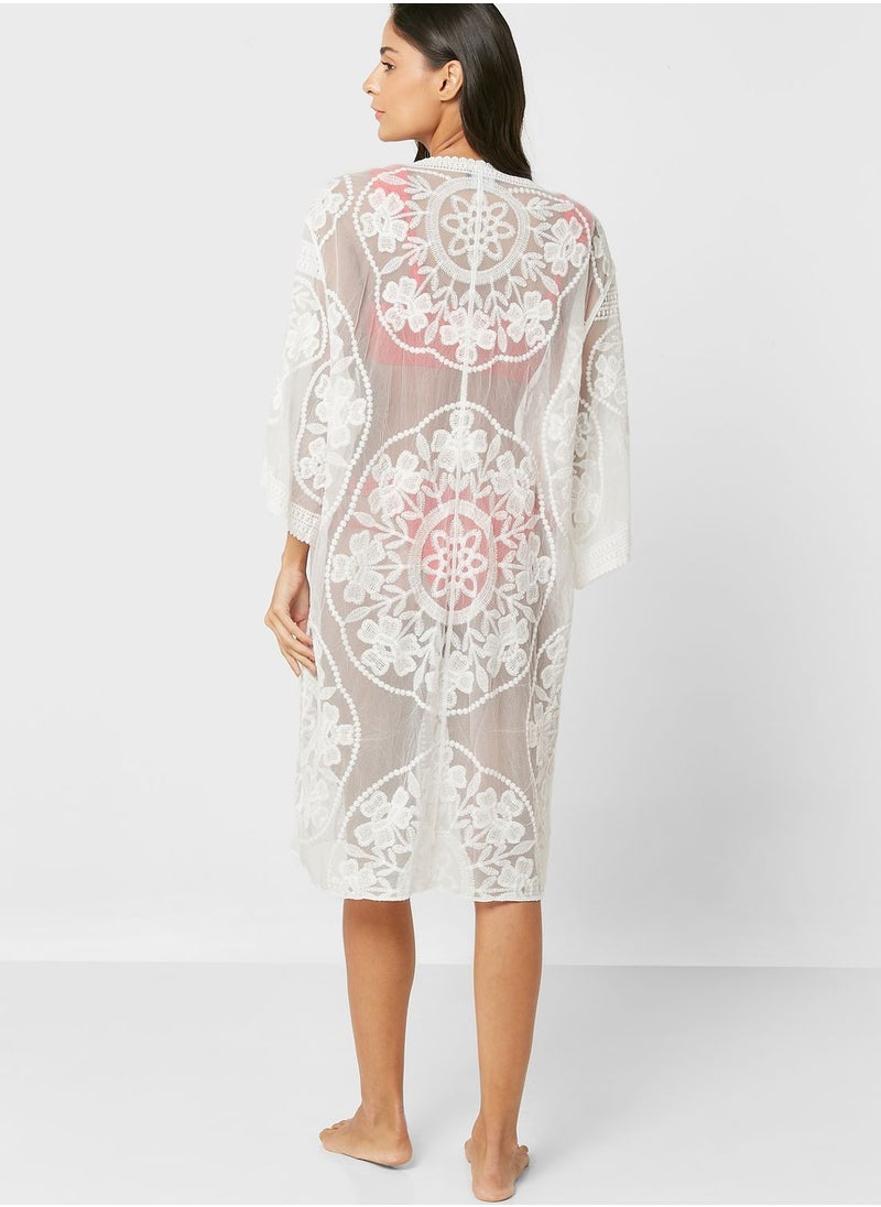 ELLA - Crochet Detail Cover Up - Image 1