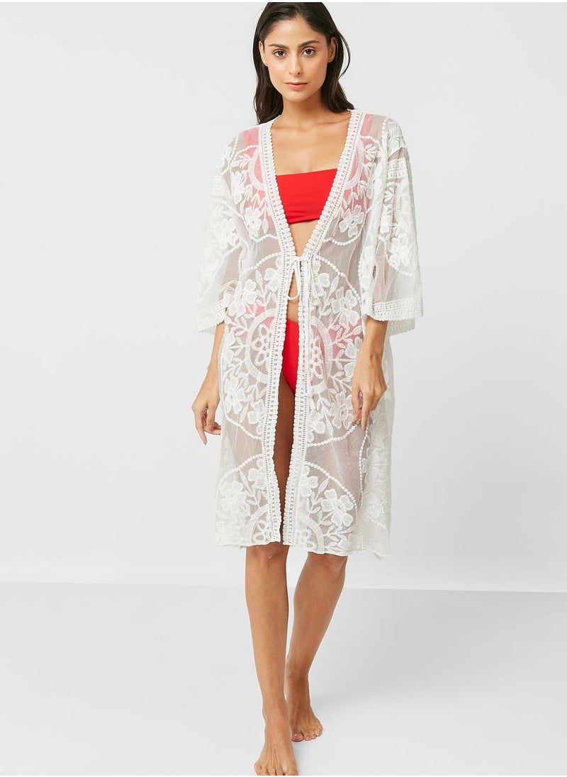 ELLA - Crochet Detail Cover Up - Image 1