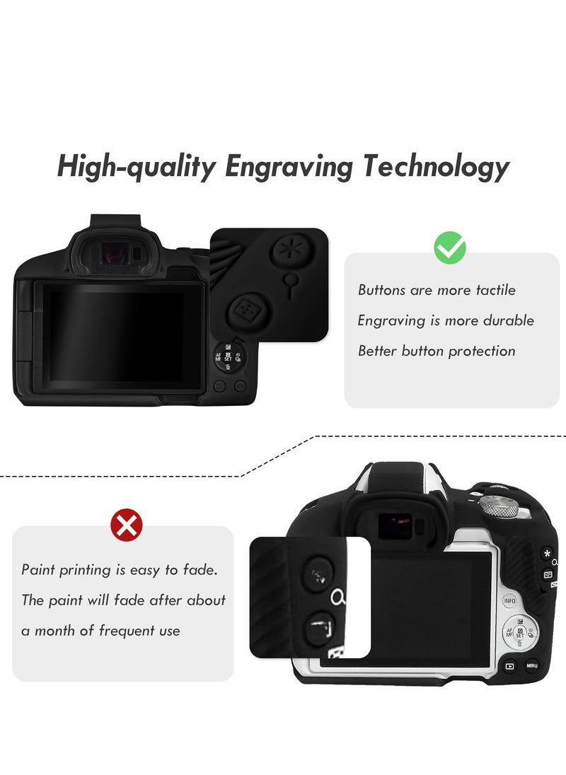 Case Compatible with Canon EOSR50 EOS R50, Soft Silicone Protective Case, Anti Scratch Soft Silicone Rubber Housing Case Shell Protective Cover Protector Guard - Image 5