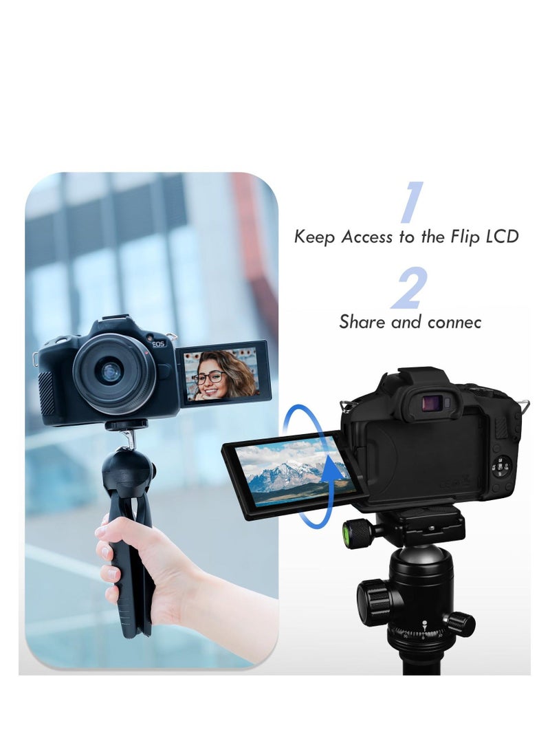 Case Compatible with Canon EOSR50 EOS R50, Soft Silicone Protective Case, Anti Scratch Soft Silicone Rubber Housing Case Shell Protective Cover Protector Guard - Image 2